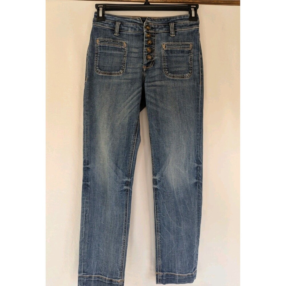 Pilcro and the Letterpress Anthropologie High- Rise Slim Ankle Jeans Sz 2/26